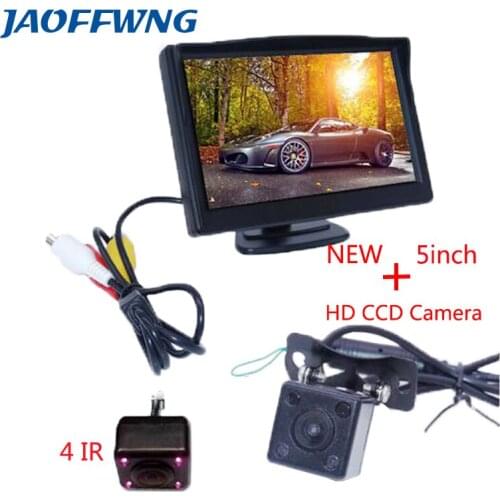 Super HD 800 x 480 5 Inch Car Monitor TFT Car lcd monitor Color LCD 2 Channels Video Input with Car Rear View Camera