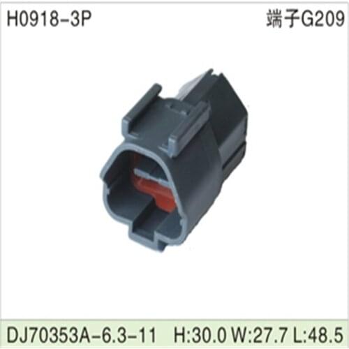 Free shipping 500pcs DJ70353A-6.3-11 6.3mm 3Pin AMP Car Electrical Wire Connectors for VW,BMW,Audi,Toyota,NISSAN AND other