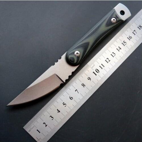 C1390 G10 Handle Straight Knife with K Sheat Camping Survival Fixed Blade Knfie Gift Knife Outdoor Tools