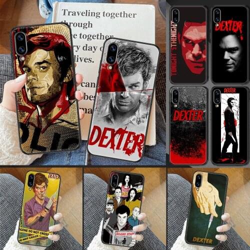 Dexter TV Phone case For Huawei Honor 6 7 8 9 10 10i 20 A C X Lite Pro Play black 3D shell soft bumper art Etui pretty coque tpu