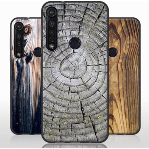 Wood grain stone Painted Case For Moto One Macro case Soft Silicone TPU back Cover case For Moto OneMacro One Macro phone cases