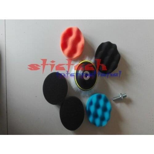 By DHL or Fedex 50set Gross Polishing Buffing Pad Kit for Auto Car Polishing Wheel Kit Buffer With Drill Adapter Hot Selling