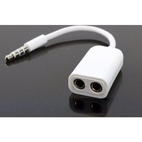 Hot Sale 3.5mm 1Male To 2 Female Audio Headphone Headset Earphone Splitter Cable Double Jack Headphone Splitter for PC Cellphone