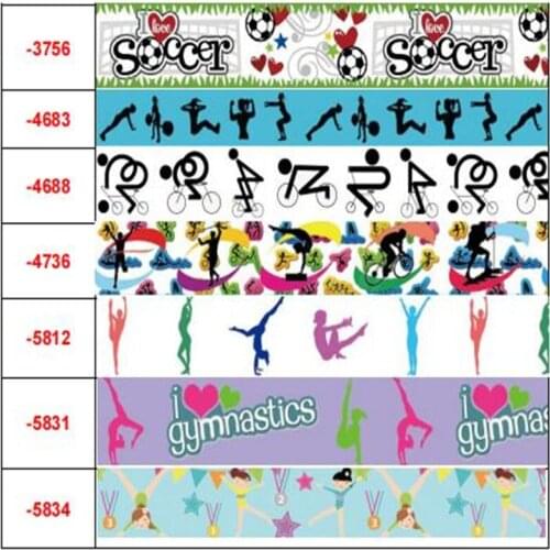 16mm-75mm Gymnastics Ribbon Grosgrain Ribbon/ Elastic Band For Handmade Bow Party Gift Wrapping 50Yards/Roll