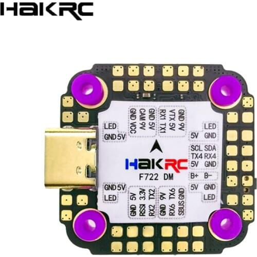 HAKRC F722 DM Mini 3~6S 20*20mm Flight Controller for RC FPV Racing Drone RC Quadcopter Spare Parts RC Parts DIY Accessories
