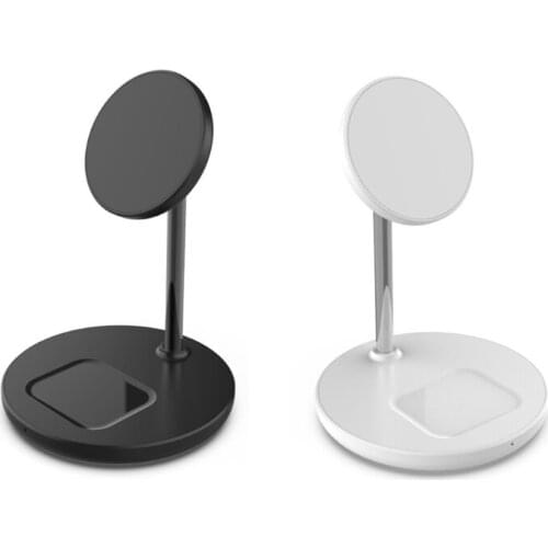 Magnetic Mobile Phone Holder Wireless Charging Base for phone / a-irpods 2 in 1