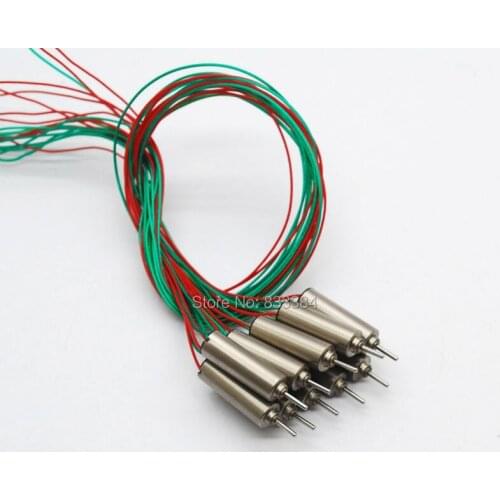 Wholesale 10pcs 4x12mm Model Aircraft Motor Strong Magnetic Coreless Motor DC 3.7V 69000RPM High speed Free shipping