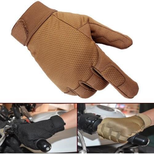 Hot Motorcycle Gloves Military Full Finger Protective Non-slip Gloves For Honda XR125 xr 250 400 Kawasaki ZX636R GTR1400 H2R