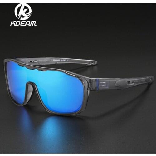 KDEAM Men Polarized Sunglasses UV400 Outdoor Sports Windproof Sand Goggle Sun Glasses For Men Driving Shades Oculos Big frame