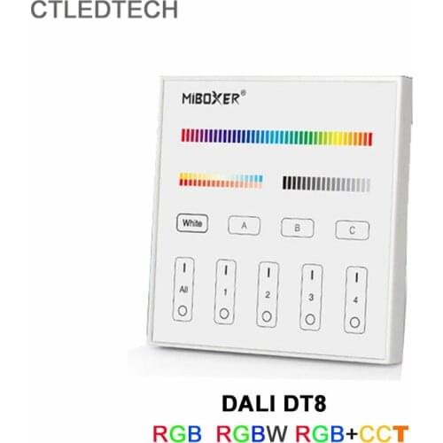 New DP3S DALI DT8 86 Touch Panel Single Color/RGB/RGBW/RGB+CCT 3IN 1 Smart Led Dimmer For led lamp DT8 DT6