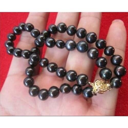 CHARMING 8-9MM AAA TAHITIAN BLACK NATURAL PEARL BRACELET 7.5-8" 14K GOLD CLASP