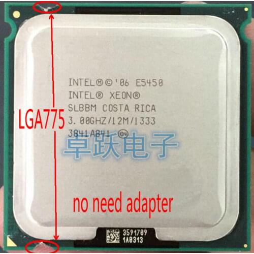 Intel Xeon E5450 Processor(3.0GHz/12M/1333)close to LGA775 Core 2 Quad Q9650 cpuworks on (LGA 775 mainboard no need adapter)