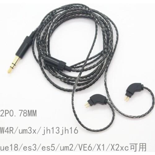 Diy earphone wire 0.78mm pin JH1964 UE18 W4R