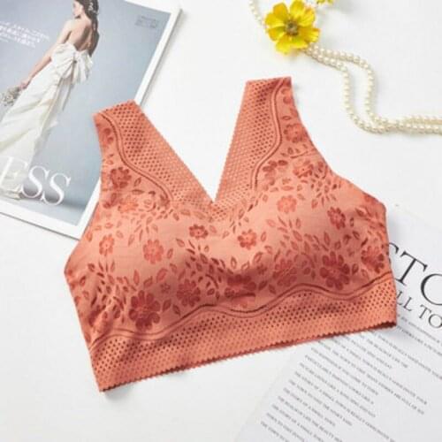 Sexy Lace Bras For Women Push Up Brassiere BH Wireless Bralette Femme Lingerie Seamless Bra With Padded Top women