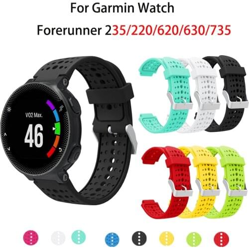 Forerunner 235 Watch Band Silicone Strap Bracelet Wristband For Garmin Forerunner 220/230/235/620/630/735XT/235Lite Accessories