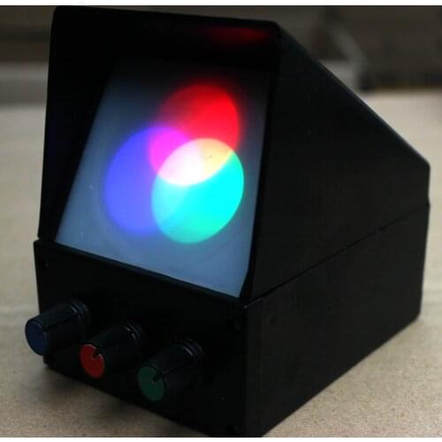 Three synthetic experimental device for demonstrating device of optical physics experiment of light source color
