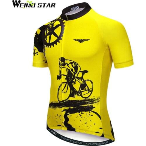 Bike team 2019 women/men yellow spandex Cycling jersey tops/short sleeve bike clothing summer style Pro MTB Bike Jersey Shirt