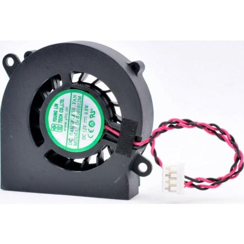 DFB501012M 5cm 50mm fan 50x50x10mm DC12V 0.8W 2 wires 2 ball bearings Side blowing turbo blower cooling fan