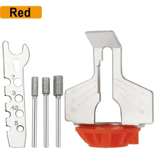 Chainsaw Sharpening Attachment Rotary Tool Accessory Kit Chain Saw Sharpening Attachment Sharpener Guide Drill Adapter Head