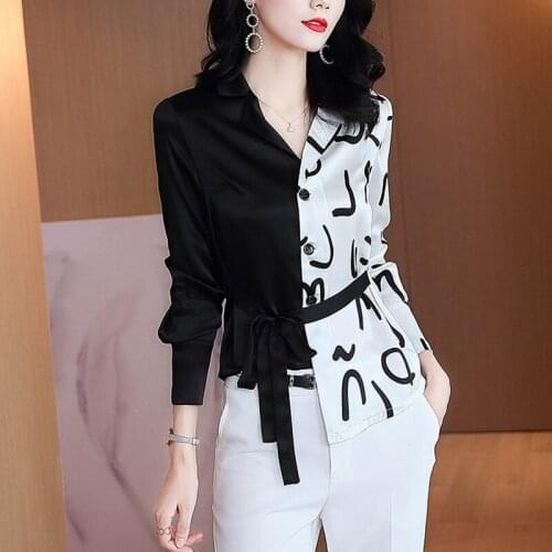 ZHUISHU Satin Blouses