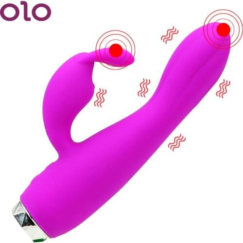 OLO G-spot Vibration Rabbit Vibrator Female Masturbator Clitoris Stimulator Dildo Vibrator 10 Speeds Erotic Sex Toys For Women