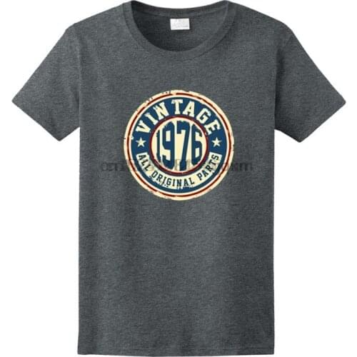 Vintage 1976 All Original Parts T Shirt Men Made In 1976 42Th Birthday T-Shirt Classic Retro 1976 Aged To Perfection Gift Tshirt