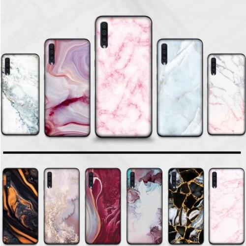 Glossy Granite Stone Marble Texture Cover Phone Case For Samsung A20 A30 30s A40 A7 2018 J2 J7 prime J4 Plus S5 Note 9 10 Plus