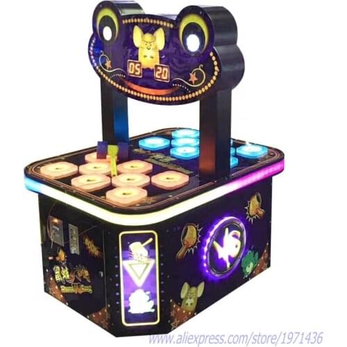 Kids Love Coin Operated Hammer Hit Frog Redemption Tickets Game Machine In Shopping Mall