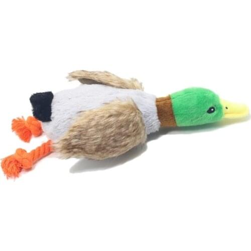 Pet Toy Duck Dog 28cm Simulation Plush Vocal Wild Duck Pet Supplies Sound Plush Dog