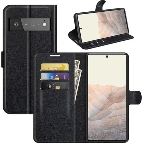 For Google Pixel 6 Pro Case Wallet Leather Flip Leather Phone Case For Google Pixel 6 Pro Stand Cover With credit card slot