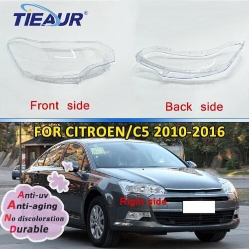 Headlight Lens Cover For CITROEN C5 2010-2016 Car Headlight Clear Lens Headlight cover Shade