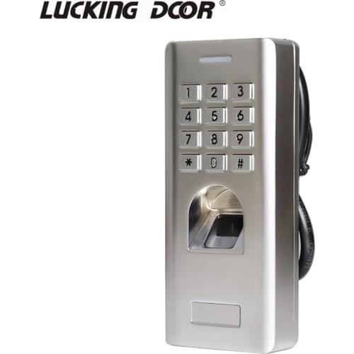 Metal case 1000 Fingerprint Users Standalone 2000 Password Access Control Keypads for security door lock access control system
