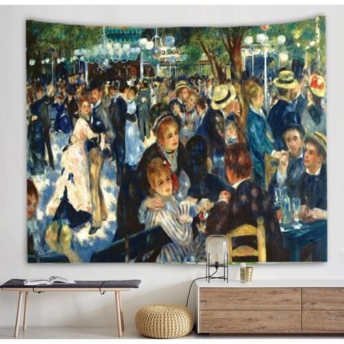 World masterpiece art decor tapestry decorative Wall Hanging curtain spread covers cloth blanket art tapestry giant poster