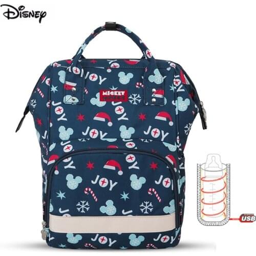 Disney 2021 New Multifunction Large Capacity Diaper Backpack Waterproof Print Maternity Mother Baby Backpack For Travel Minnie