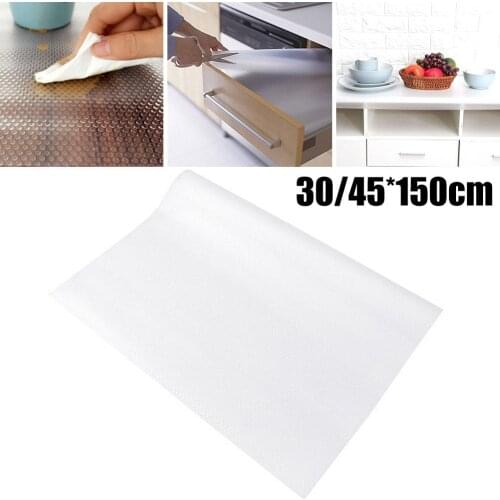 Reusable Clear Waterproof Shelf Drawer Liner Cabinet Non Slip Table Cover Mat Non Adhesive For Kitchen Cupboard Refrigerator