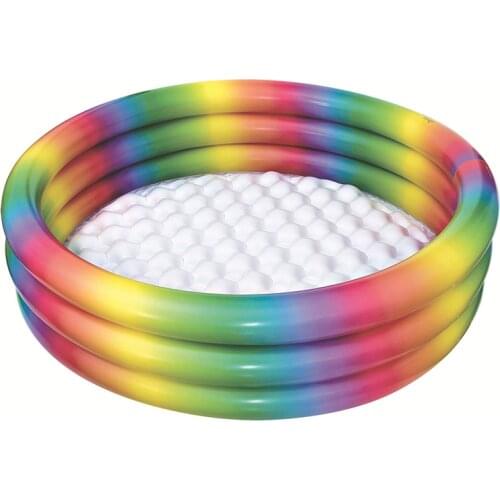 Fashion Thicken Inflatable Swimming Pool Rainbow Ocean Ball Pool Family Adult Children Baby Inflatable Outdoor Swimming PoolGift