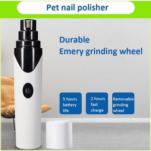 Rechargeable Electric Pet Nail Grinder Dog Nail Clippers USB Charged Painless polishing Cat Paws Nail Cutter Grooming Trimmer