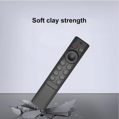 LBER Home TV Remote Control Dustproof Silicone Case Washable Suitable for Shield TV Pro / 4K HDR Remote Control Black