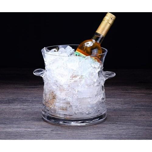 Handcrafted 2.7-liter Ice Barrel, Champagne Barrel, Red Wine Barrel and Whisky Bar with Lead-free Crystal