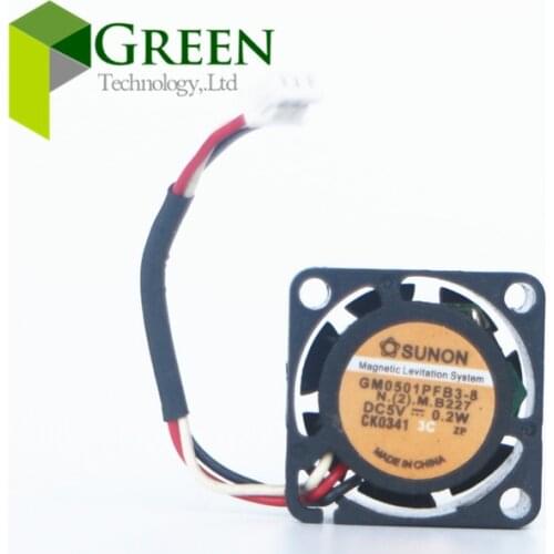 SUNON 2010 20MM 2cm 5V 0.2W 20 * 20 * 10 mm Cooling fan mini laptop fan ball GM0501PFB3-8 3pin 5PCS