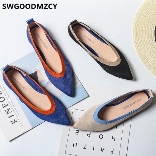 Pointed Toe Flats Boat Shoes Women Fashion Comfortable Womens Shoes Luxury Shoes Women Designers Slip On Sepatu Wanita Korea