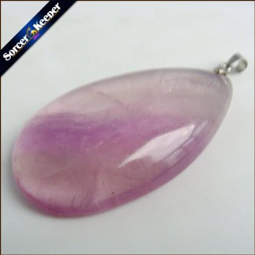 High Quality Big Natural Rainbow Fluorite Stone Beads Pendants Necklaces Wholesale Bijoux Necklace For Womens Jewelry QS678