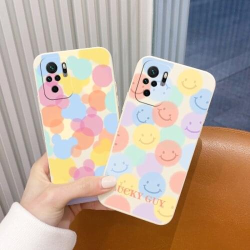 Funny Liquid Silicone Soft Case For XiaomiRedmi Note 10 10S 9T 9 8 7 MAX Redmi 9 9A 9T K40 K30 K20 Pro Shockproof Phone Cover