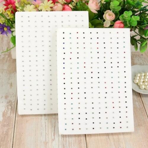 100 Pairs /Lot Cute Crystal Small Stud Earrings Sets Girl Children Jewelry Party Birthday Gift with Heart Box Ear Ring