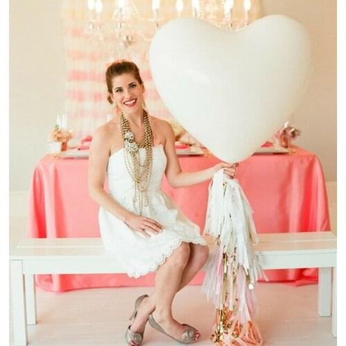 200pc Super Ballon 25g/pc 36Inch Heart-shape Large Latex Balloons Mix Color Air Globos for Wedding Birthday Party Decoration