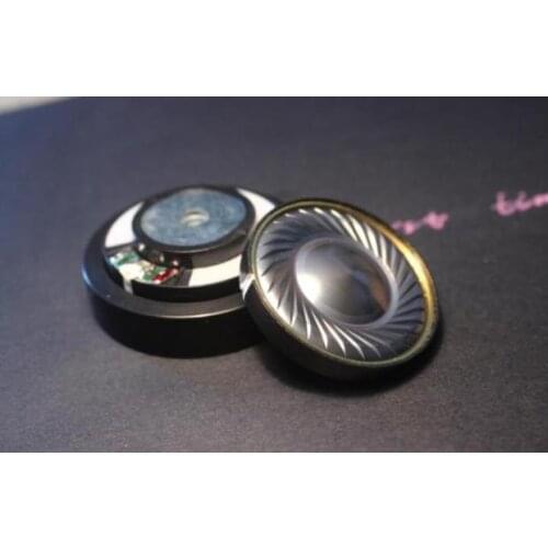 40mm speaker unit plating Titanium gold Diaphragm speakers 2pcs