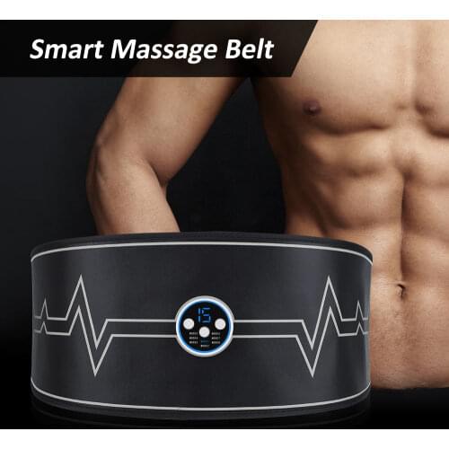 EMS Abdominal Apparatus Smart Slimming Belt Shaped Belt Abdominal Muscle Massage Sticker Fitness Equipment Weight Loss