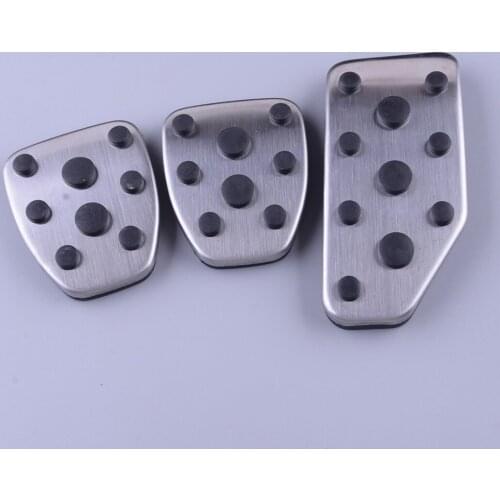 Car Manual Clutch Brake Gas Accelerator Pedal Pad Cover Set Fit for Subaru XV Impreza GT 2018 2019 2020 2021 Left Hand Drive