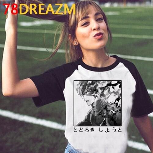 Boku No Hero Academia My Hero Academia t-shirt female tumblr streetwear plus size japanese summer top clothes harajuku vintage