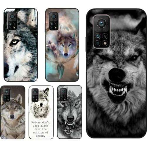 Animal Wolf Howling Case For POCO X3 Pro F3 M3 Back Cover Coque Funda For Xiaomi Mi 11 Lite Ultra Pro 10T 9T